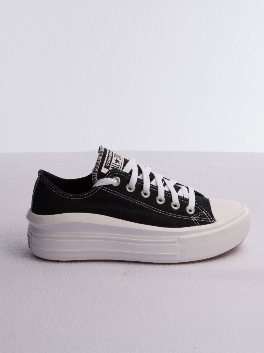Converse Black Chuck Taylor All Star Move Platform Sneakers Size US 8